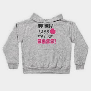 Irish Lass Full of Sass Kids Hoodie